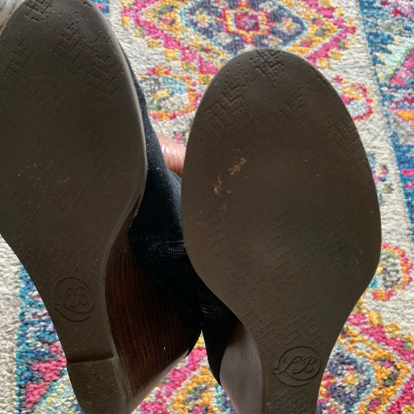 Lucky Brand Black suede EUC size 6.5 bootie - Picture 6 of 7